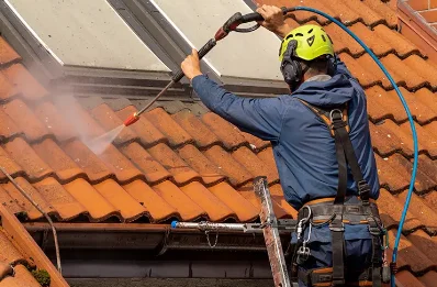 Démoussage et hydrofuge de toiture à Hermitage